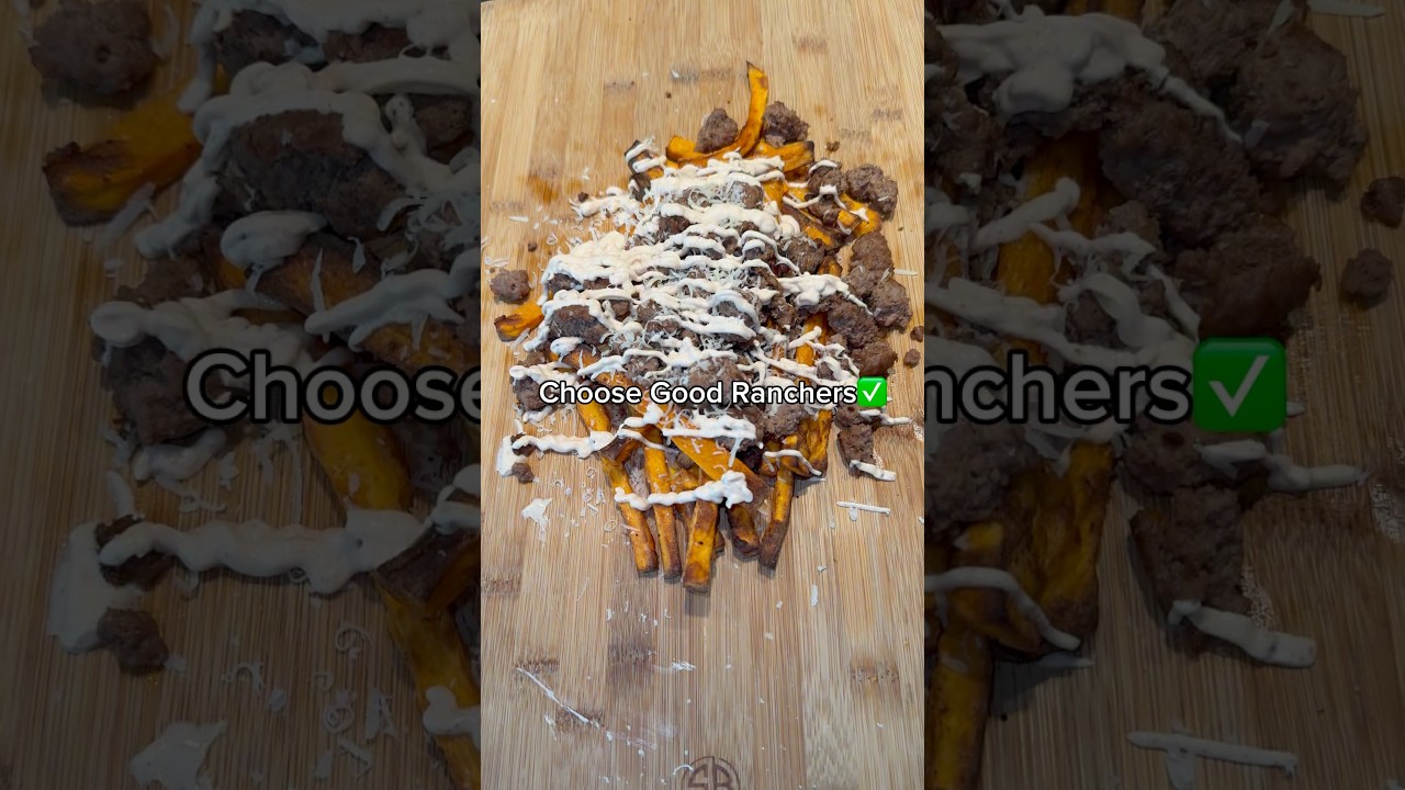 Choose these loaded fries using Meat from Good Rabchers. 