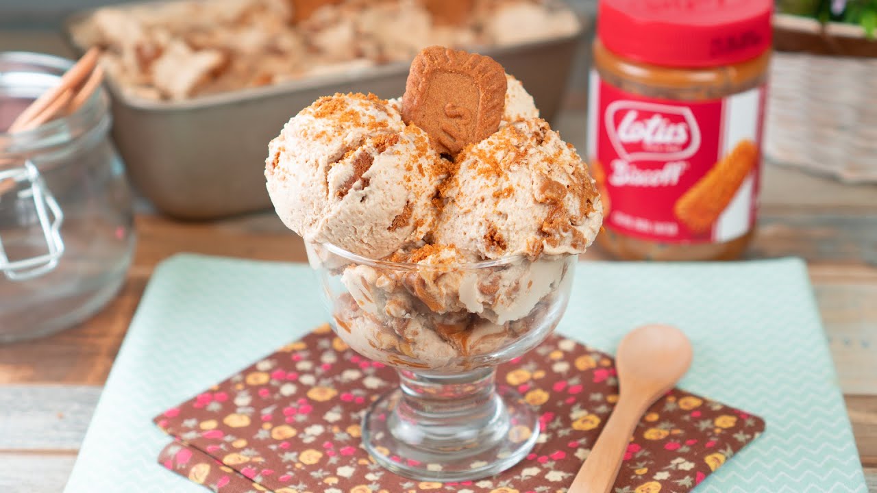Helado Casero de Galletas Lotus