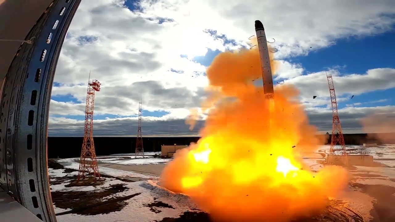 Launch of the RS-28 Sarmat ballistic missile❗