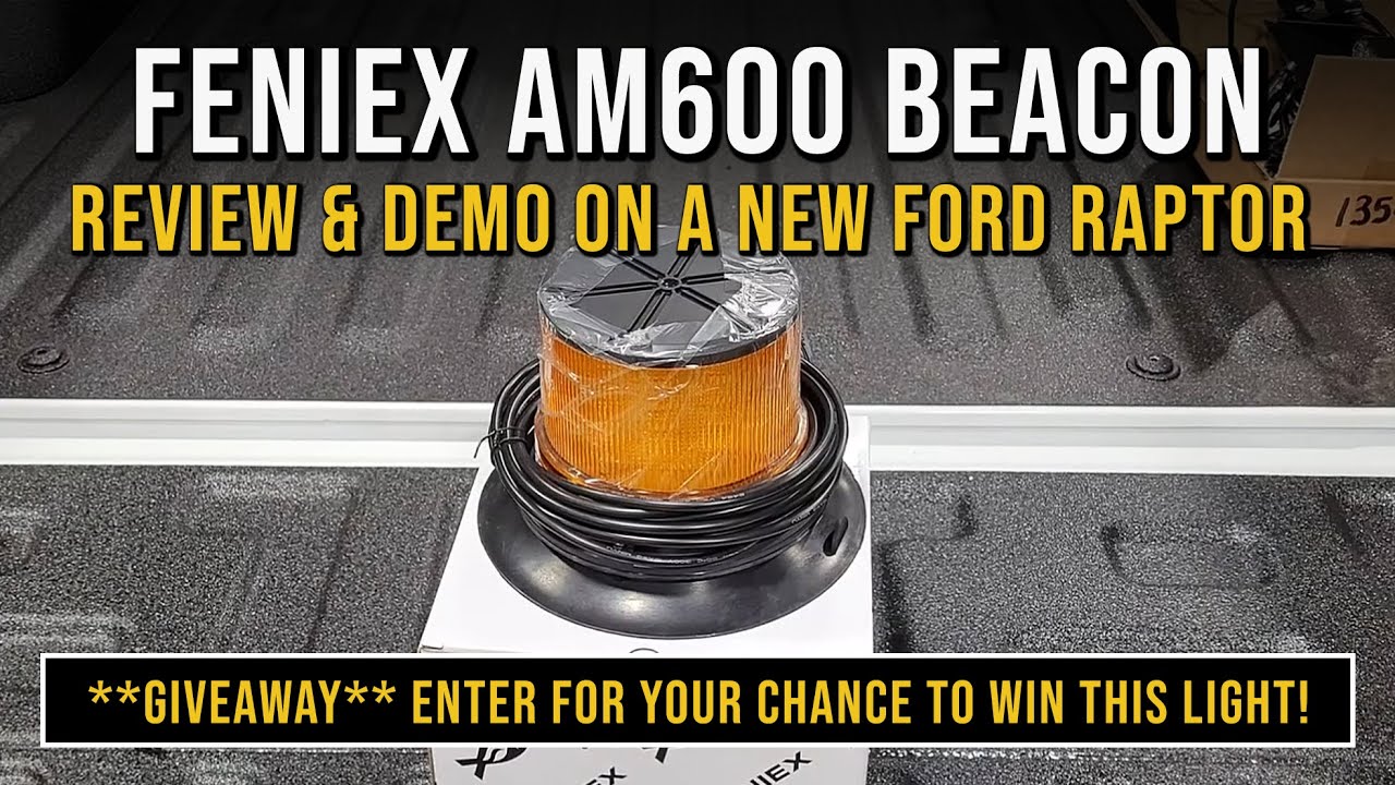 Feniex AM600 Amber Beacon Light Review (AND GIVEAWAY)