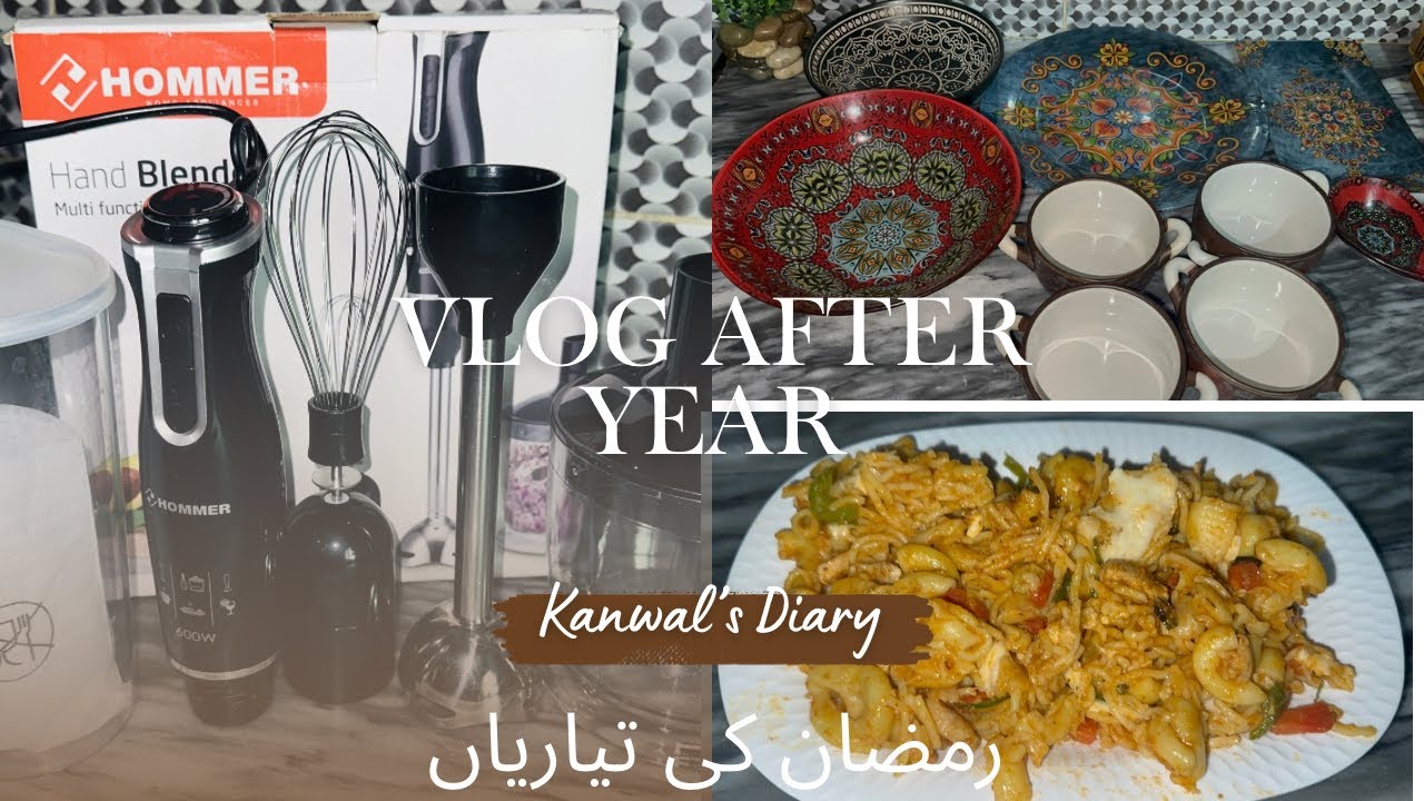Vlog after a Year II Ramadan Preparations & Fridge’s Deep Cleaning II Hand Blender Unboxing #hommer
