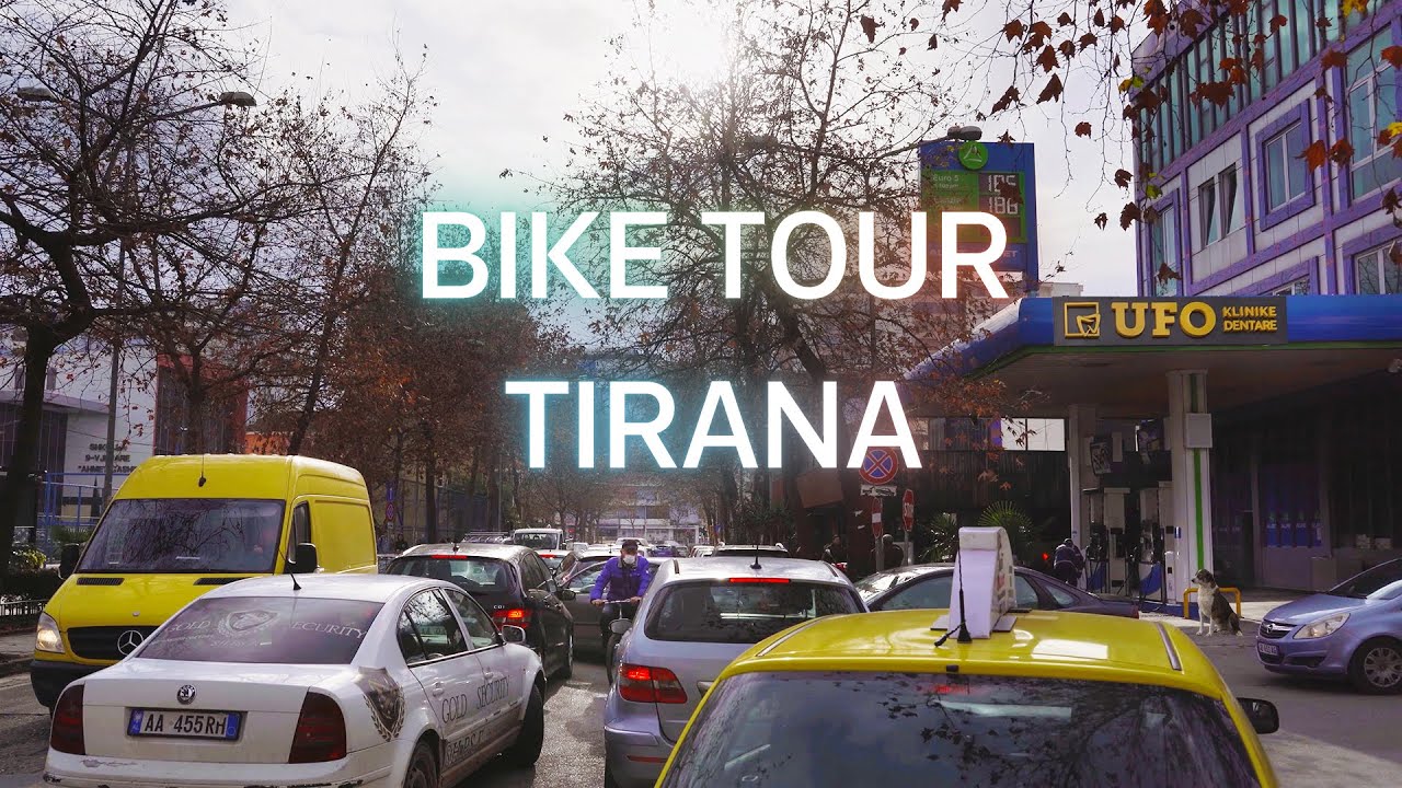 🇦🇱 Cycling Throuth Traffic Jam in Tirana, Albania | 4K