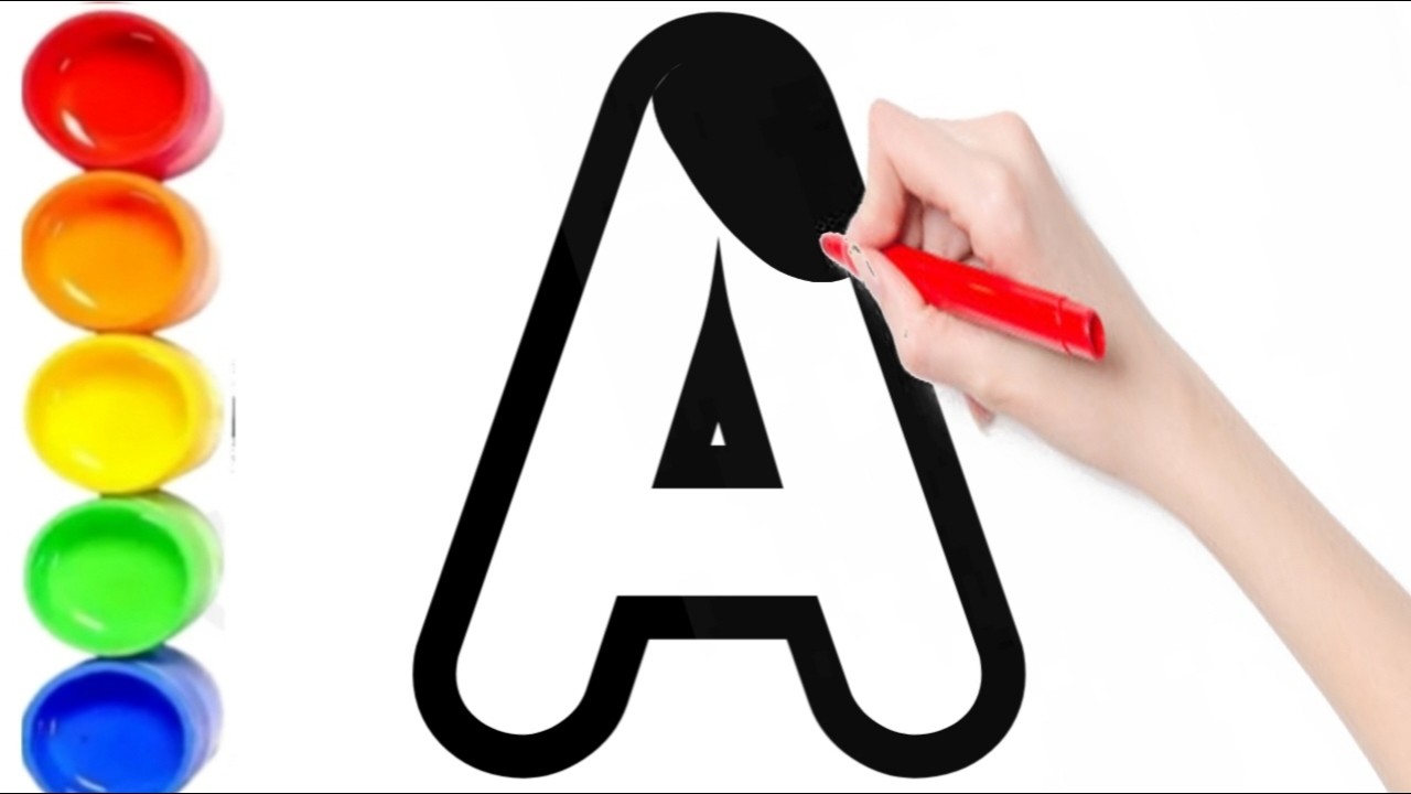 Alphabet ABCD and Count 1234 for Kids //Easy Step by Step Drawing Tutorial for Kids,33