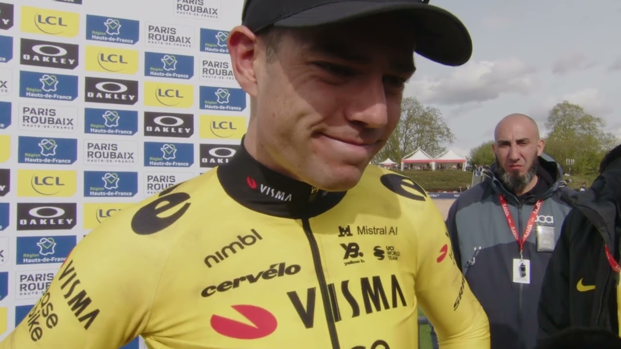 Wout van Aert - Interview at the finish - Paris-Roubaix 2026