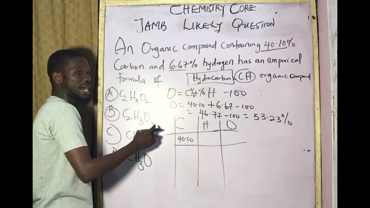 2026 JAMB LIKELY QUESTION ¦¦ EMPIRICAL FORMULA #fyp #viral #education 