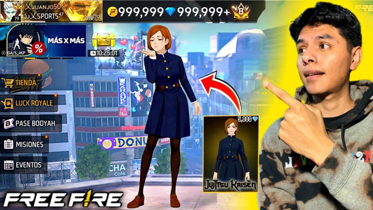 ¡¡CONSIGO LA SKIN DE NOBARA KUGISAKI EN FREE FIREE!! 🔥😱 #liveshorts #freefire  |JUANJO YT