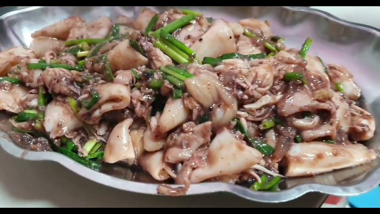 ឆាមឹក Fried Squids 🐙 