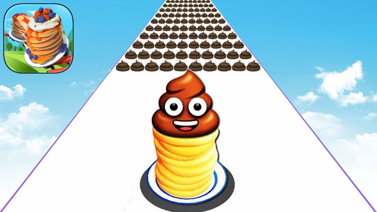PANCAKE RUN - Top Gameplay (Android,iOS) Walkthrough All Levels Latest Update Max Skills