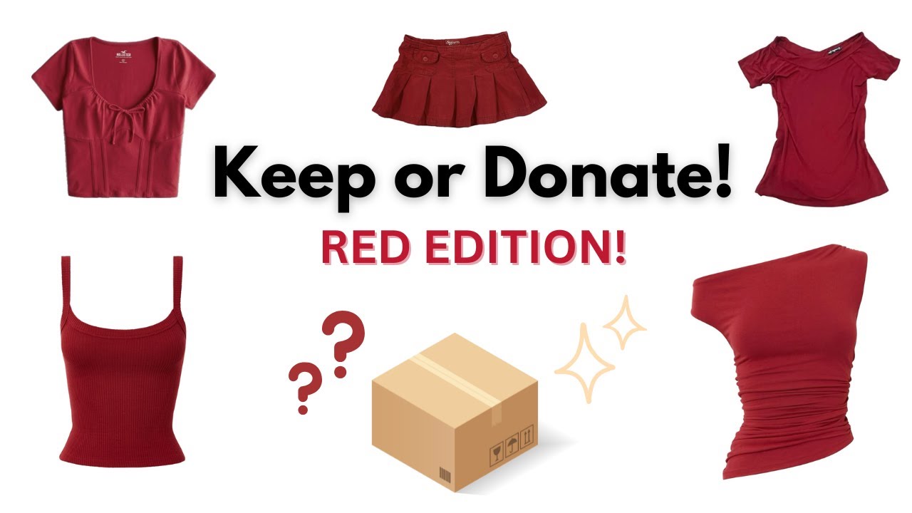 KEEP or DONATE? RED EDITION! 📦❤️✨