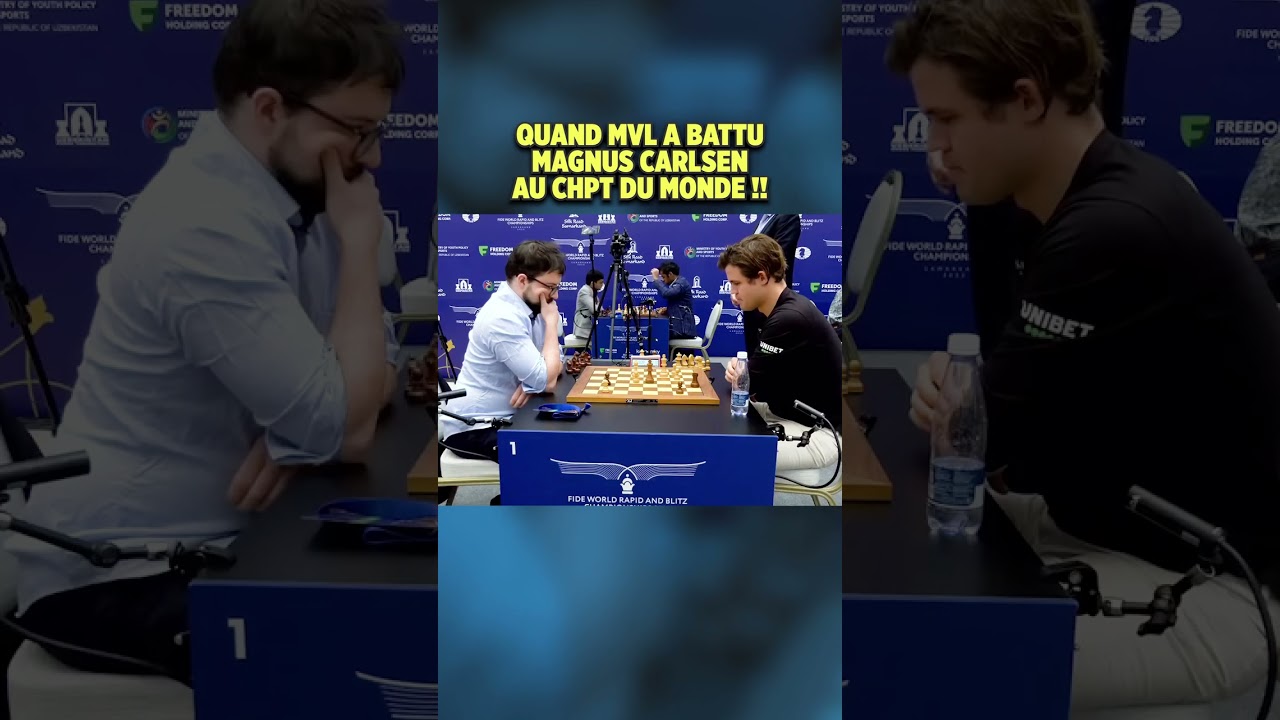 QUAND MVL A BATTU CARLSEN AU CHAMPIONNAT DU MONDE