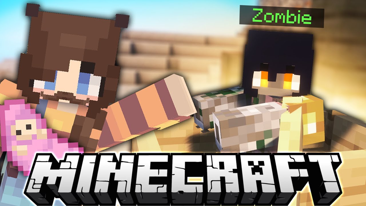 My ZOMBIE Wife! | Minecraft 100 Baby Challenge | Episode 16