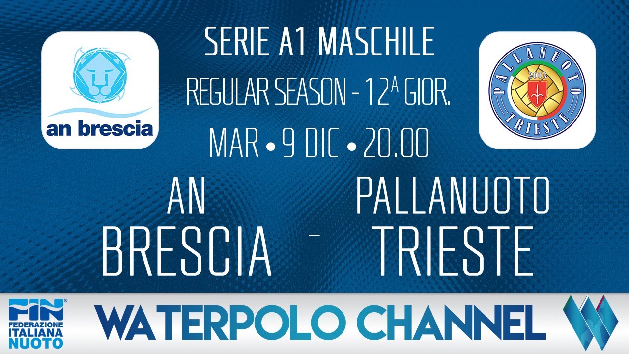 A1M 25/26 - 12ª Giornata: AN Brescia - Pallanuoto Trieste