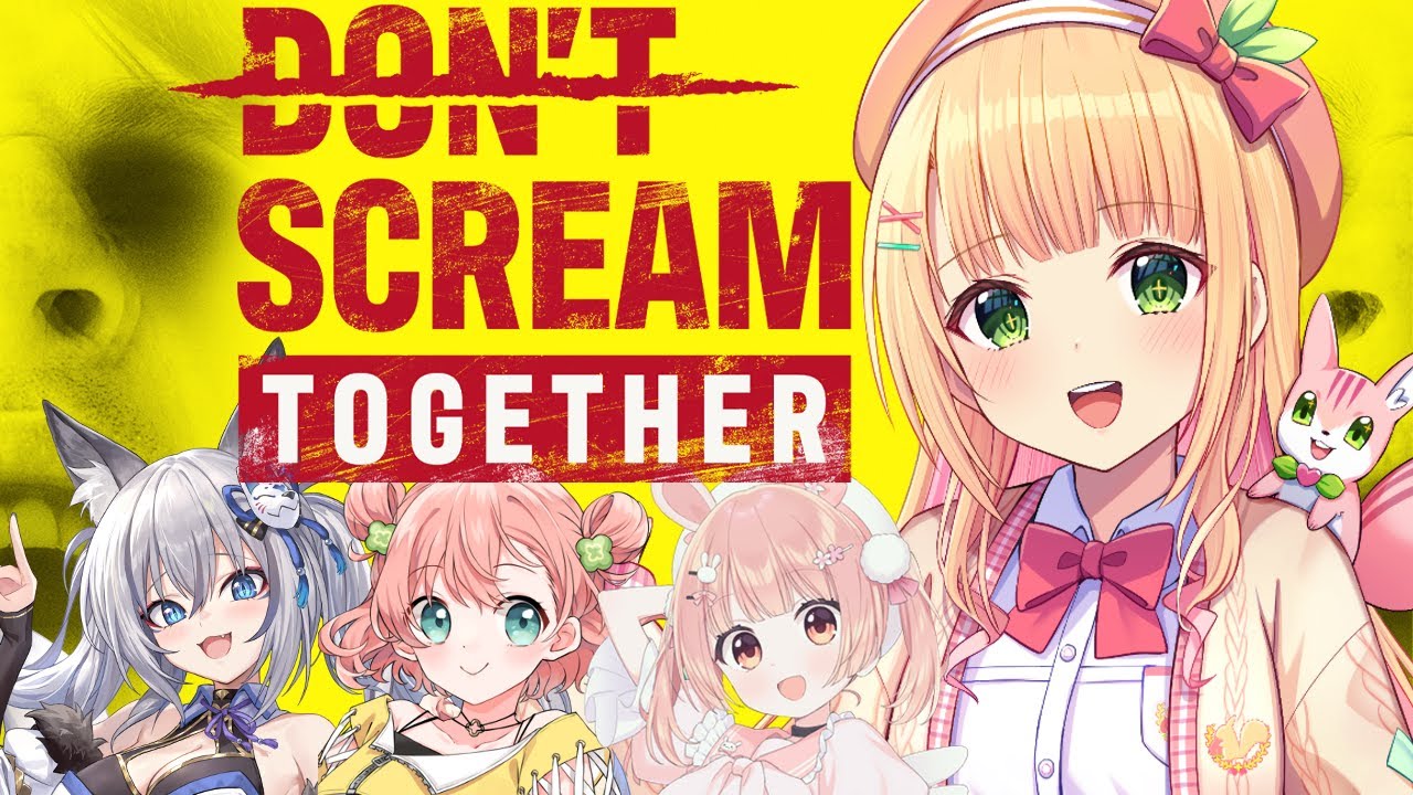 【DON'T SCREAM TOGETHER】叫んだら即終了のホラゲ！？4人で挑戦する！！【憩居ももあ/Vtuber】