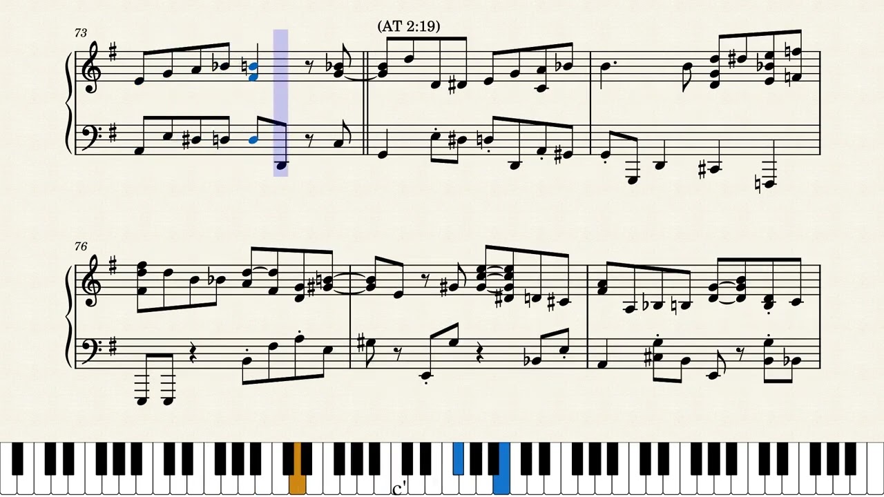 George Shearing "It Had To Be You" solo piano transcription
