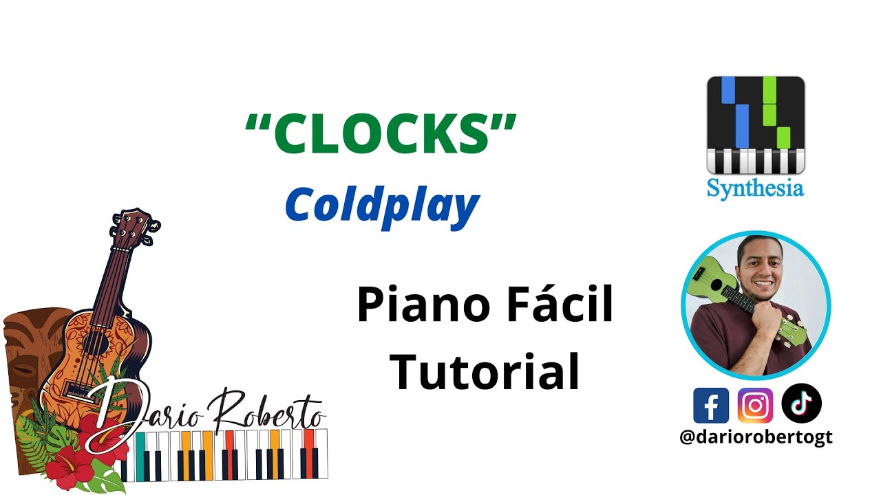 Clocks – Coldplay | Piano Tutorial Synthesia (Beginner / Intermediate)