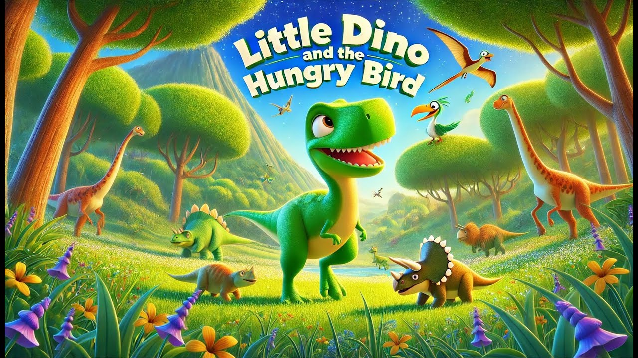 Little Dino & the Terrifyingly Hungry Bird | Dinosaur for kids | Bedtime Stories  |  