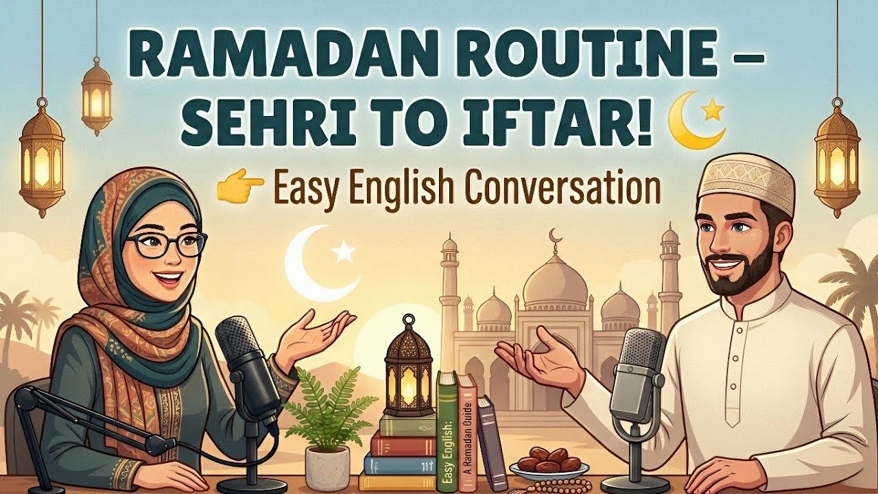 Ramadan Routine: Sehri to Iftari | Real English Conversation | Daily English Talks