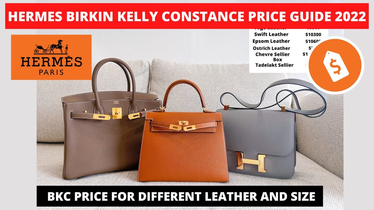 HERMES BIRKIN KELLY CONSTANCE PRICE GUIDE 2022 | Hermes birkin kelly constance leather size price