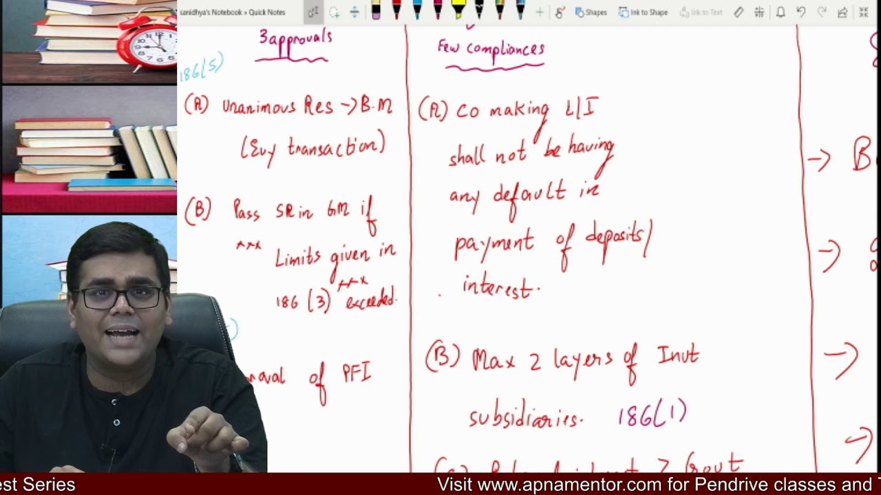 Section 186 of Companies Act 2013 | Loans and Investments by Company | by CA Sanidhya Saraf