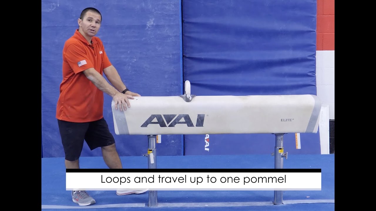 Loops and travels up to one pommel - Coach Rustam Sharipov