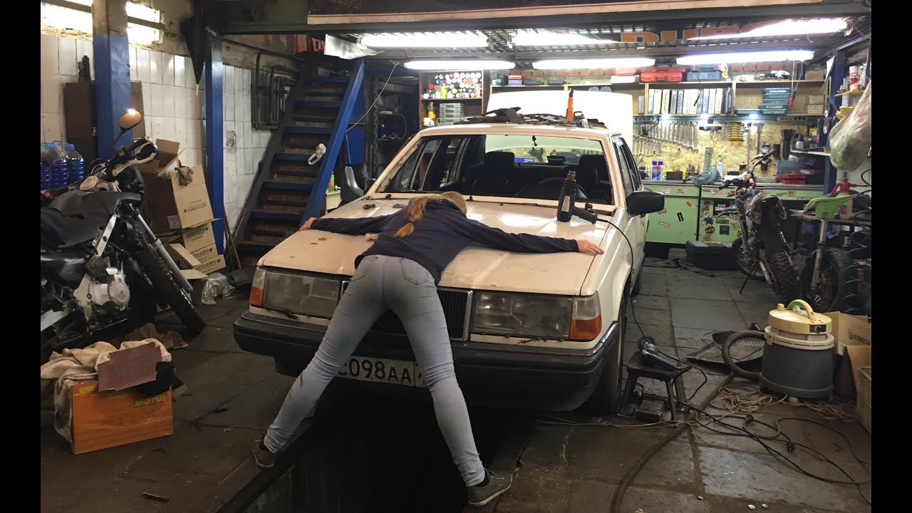 Volvo 940 замена лобового стекла и переклейка покрытия потолка