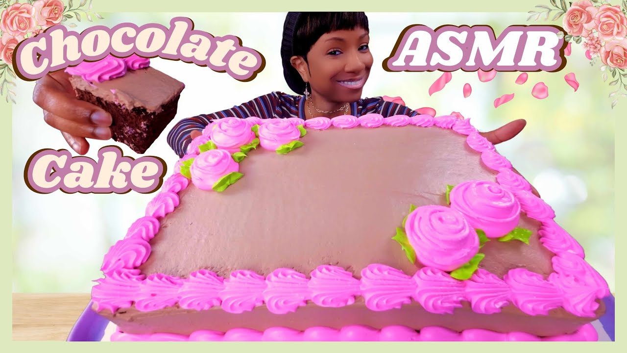 ASMR | MUKBANG | WHOLE CHOCOLATE CAKE