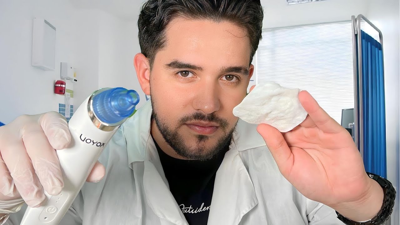 ASMR DERMATÓLOGO Roleplay Español (Limpieza + Tratamiento en tu carita)