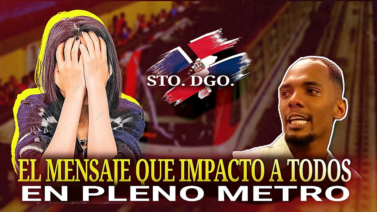 IMPACTO EN PLENO METRO DE STO. DGO. TODOS FUERON TOCADOS POR LA PALABRA DE DIOS.