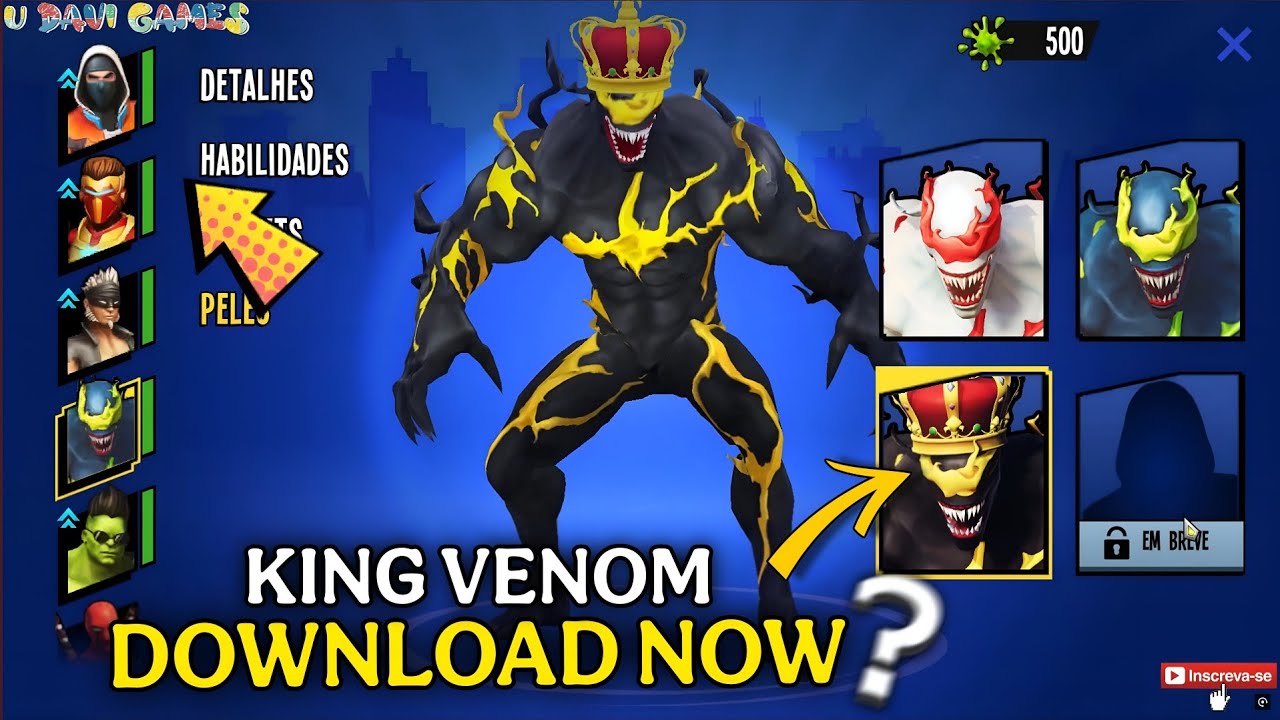 King Venom Premium Skin Download in Spider Fighter 3? | Spider Fighter 3 Premium Skin Unlock? 🙁