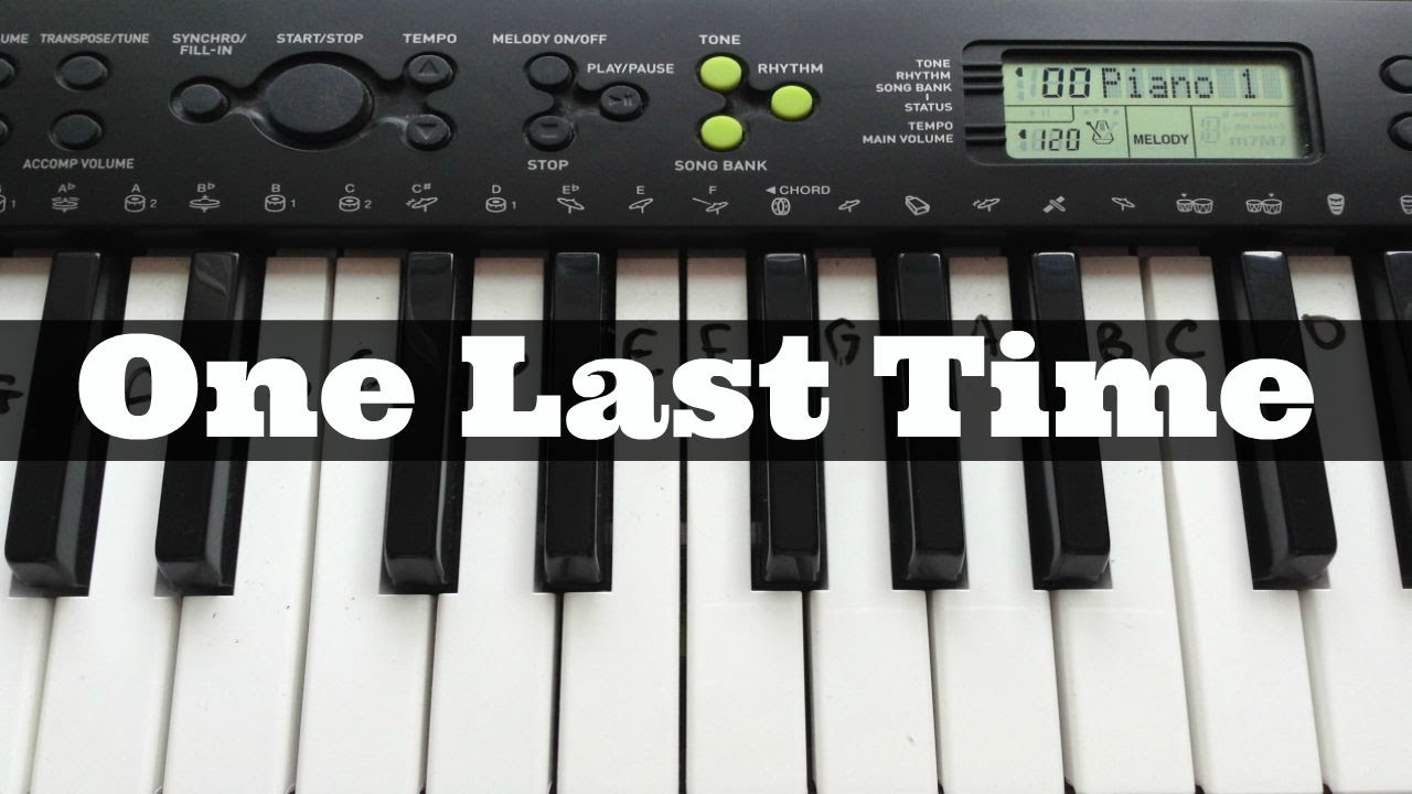 One Last Time - Ariana Grande | Easy Keyboard Tutorial With Notes (Right Hand)