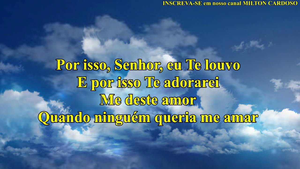 Milton Cardoso - Me deste amor (LYRIC)