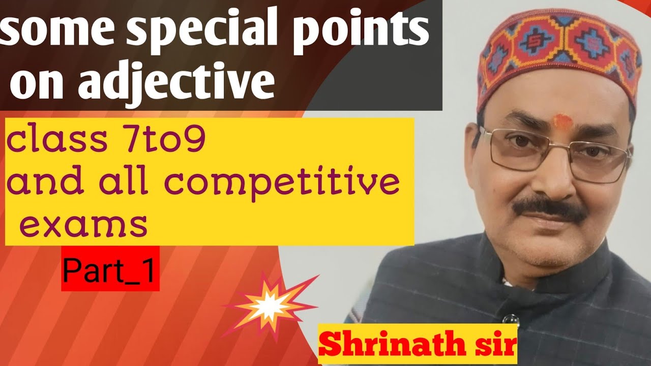 Some special point on adjective#part 1#trending#educational#@Shri Krishna unique Classes