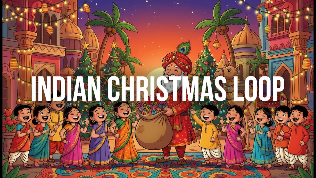 10 Hour Loop of Indian Christmas Songs Remix 🎅✨