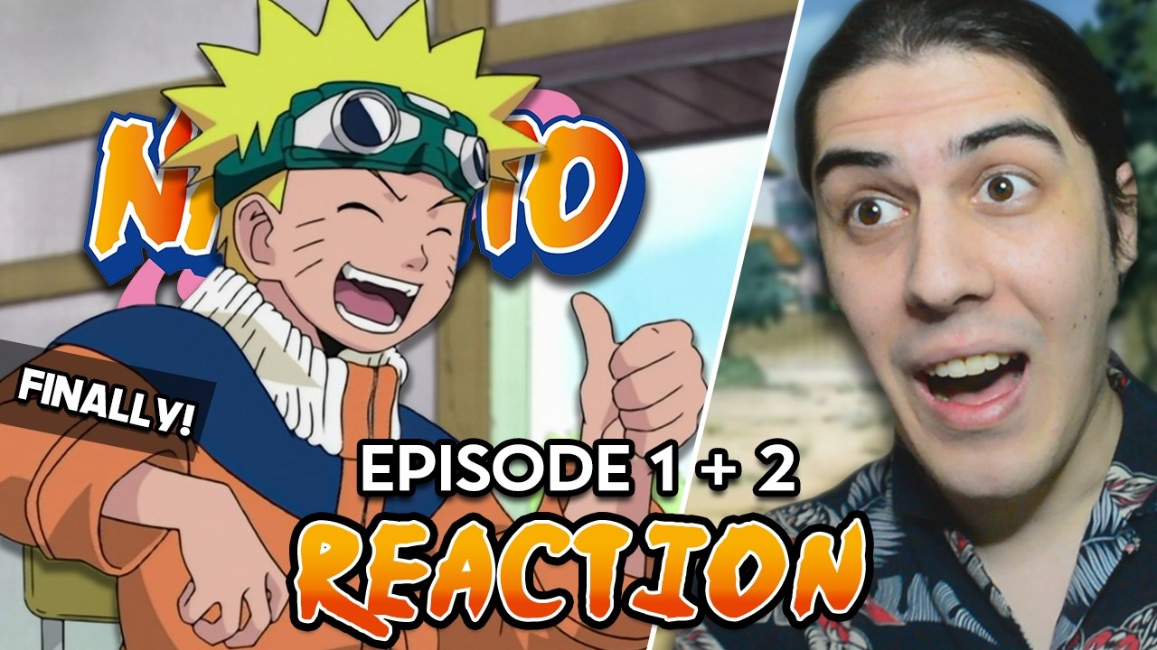 FIRST TIME WATCHING NARUTO! - Naruto (Dub) | Episode 1 + 2 Reaction