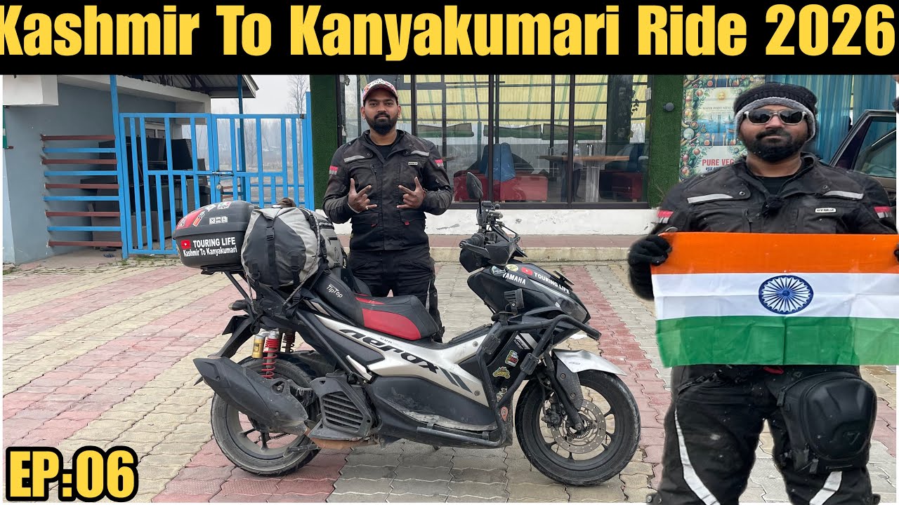Kashmir to Kanyakumari 🇮🇳 | Official Ride Started from Srinagar | EP:06 #touringlife