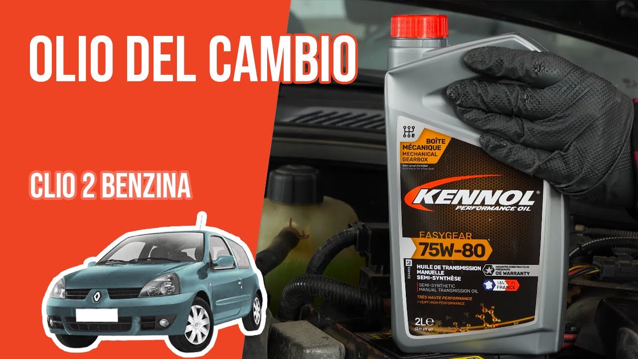 Cambio olio scatola del cambio Clio 2 1.4 16V  🛢
