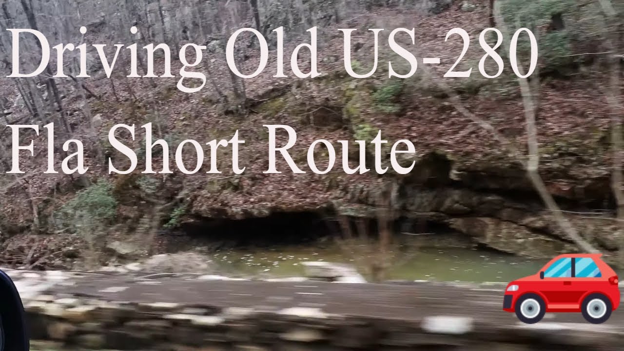Driving old US-280 - Florida Short Route - Blood Bucket Road - Rural Alabama