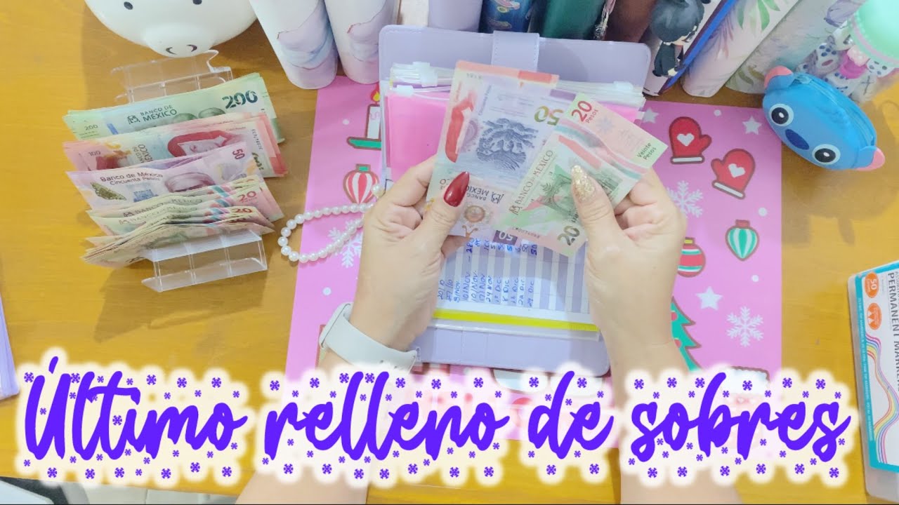 ✅ÚLTIMO RELLENO DE SOBRES DEL AÑO 2025 $5500 #rellenodesobres #sistemadesobres #ahorros  