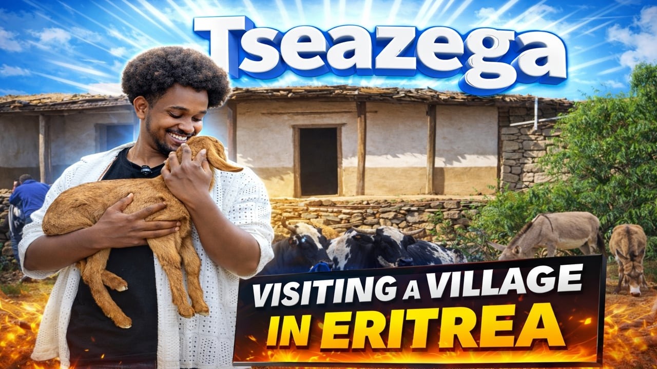 #Eritrea 🇪🇷 First Time in Tseazega Village ጸዓዘጋ! 😱 A Bull Charged Me #vlogvideo #villagelife
