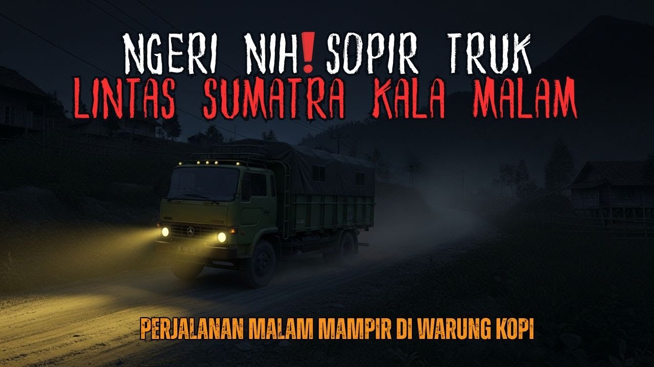 PALING BIKIN MERINDING! CERITA MISTIS SOPIR TRUK LINTAS SUMATRA DI MALAM HARI