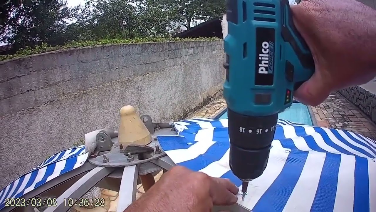 construindo um guarda sol com parabolica