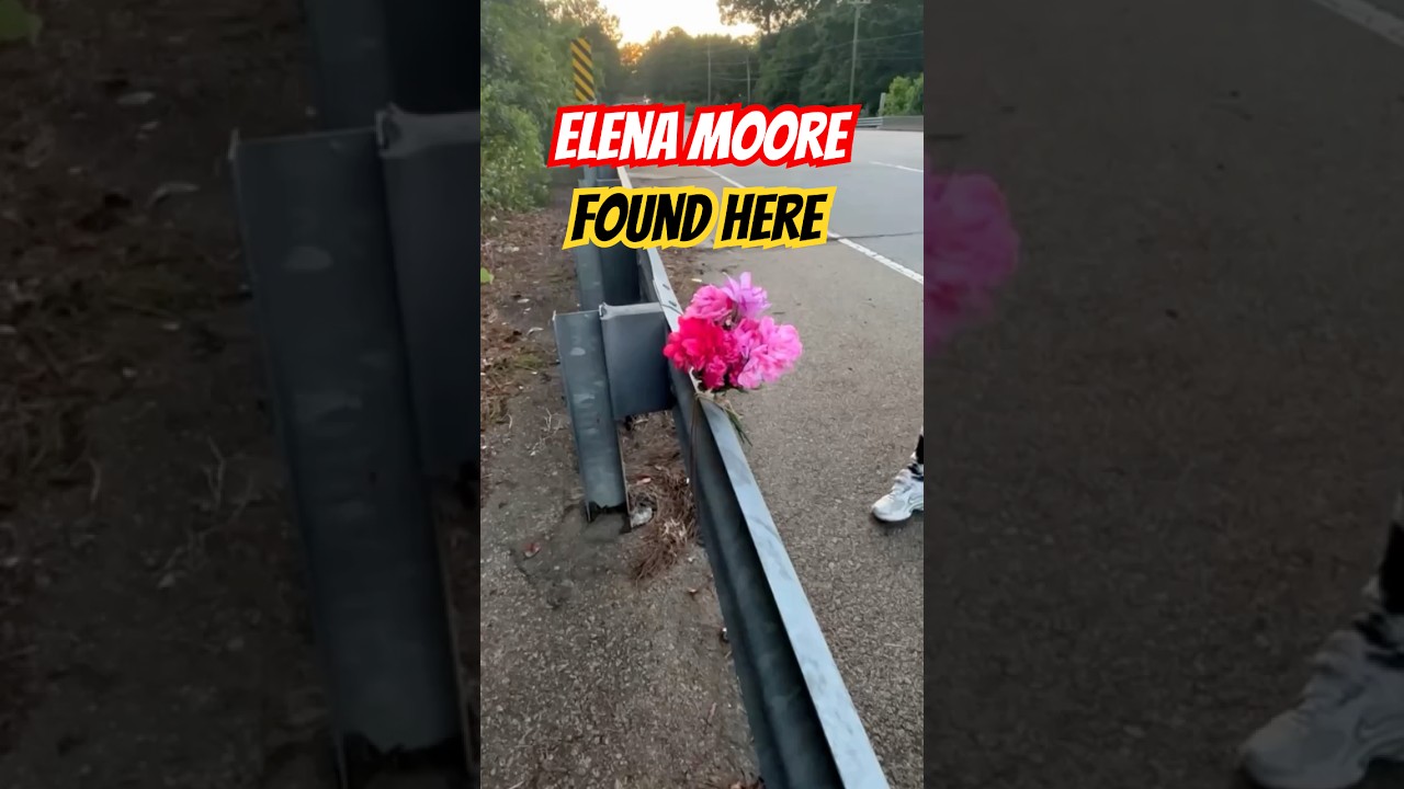 Flowers Placed Where Police Found Missing Woman Elena Moore #elenamoore