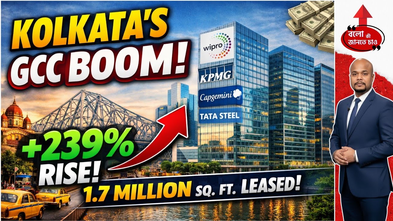 KOLKATA GCC BOOM 2025 | 239% SURGE IN OFFICE LEASING | BIG CORPORATE MOVE!