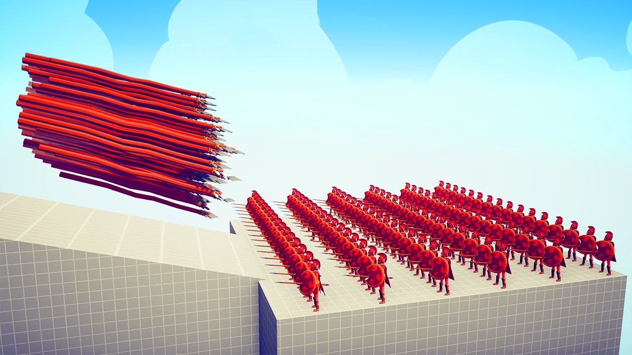 300 SPARTANS vs OP RANGED CASTLE | TABS - Totally Accurate Battle Simulator