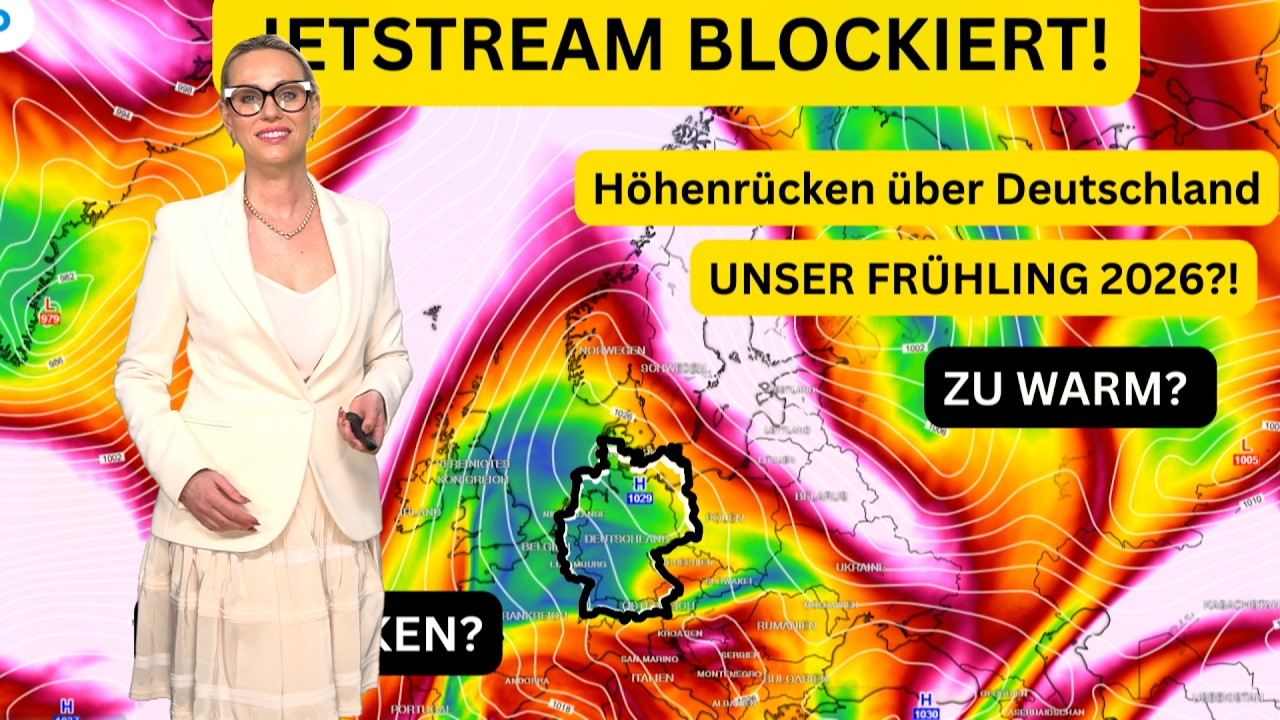 Omega-Blockade! Höhenrücken lenkt Jetstream nach Norden – Deutschland sitz auf dem Trocken