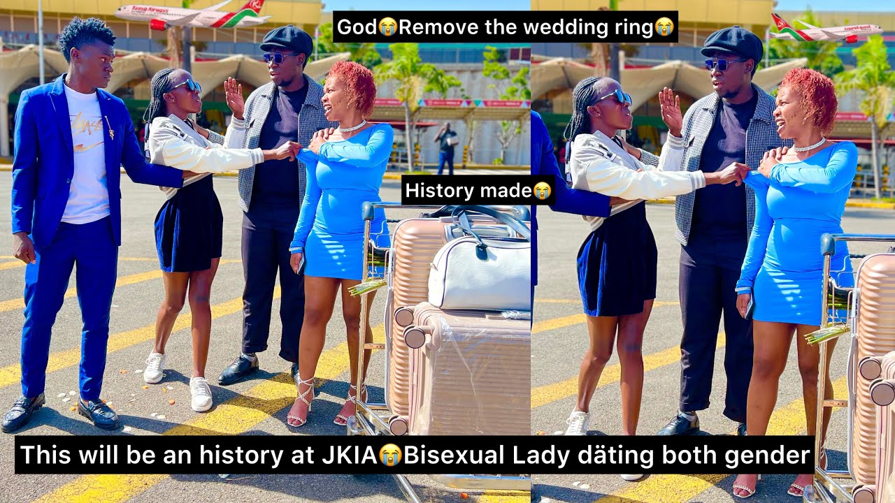 This will remain an history at JKIA😭The first wife is dăting the second wife😭This man Cried live💔
