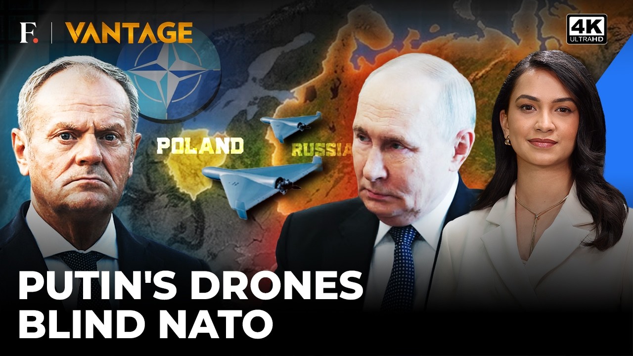 Дроны Путина сеют хаос в НАТО: нападет ли Россия на Польшу? | Vantage on Firstpost | 4K