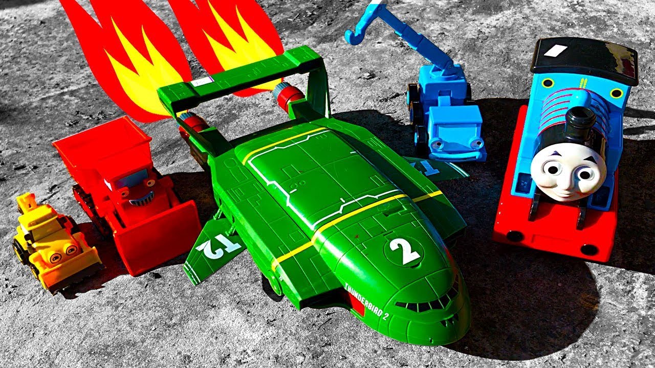Thunderbird 2 Thomas The Tank Bob The Builder Charity Shop Haul & Classic Model Rocket Effects