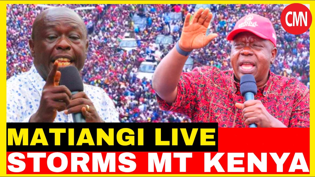 LIVE:GACHAGUA,MATINGI STORMS MT KENYA FOR ONE TERM DECLARATION