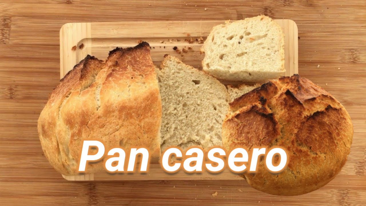 Pan casero fácil 🍞 Corteza dorada y crocante, en el horno de tu casa!
